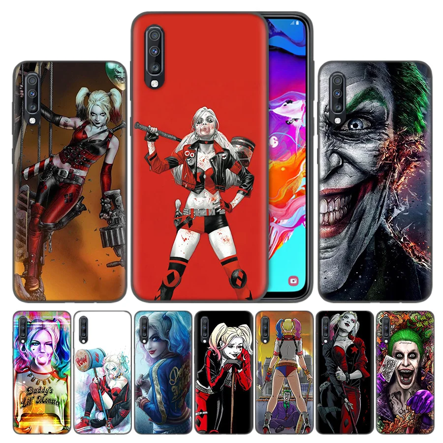 

Poker Joker Harley Quinn Bags Phone Case Cover For Samsung Galaxy S8 S9 A50 S10 S10e Plus 5G A10 A20 A30 A40 A60 A70 Back Capa