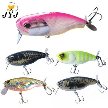 

5pcs 70mm17g floating minnow crankbaits lure with propeller tail trolling lure bait VMC hooks