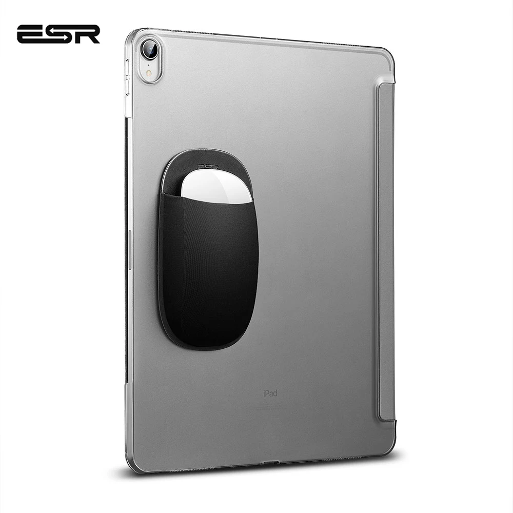 

ESR Holder For iPad Magic Mouse 1/2 Stick on Laptop Macbook Reusable Adhesive Mouse Storage Bags Tablet Accessories Holder Case