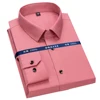 Top Quality Mens Dress Shirt Non Iron Long Sleeve Regular Fit Business Office Fashion Striped Formal Blouse ► Photo 3/6