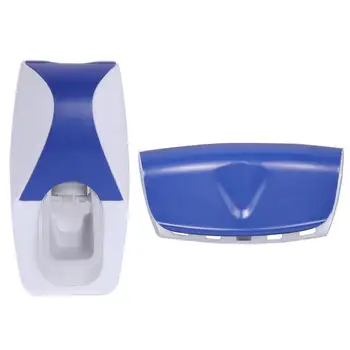 

Neutral Toothpaste Dispenser Toothpaste Squeezer With Brush Holder Set for Bathroom Use(Blue)