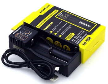 

LiitoKala Lii-100 Li-ion NiMH Liepo4 USB Battery Charger for 10440/17670/18490/16340 (RCR123)/14500/18350/18650,mobile power