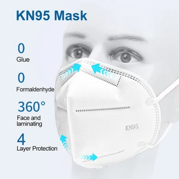 

50pcs Face Masks Dust Respirator Mouth Masks Adaptable Against Pollution Breathable Mask Filter