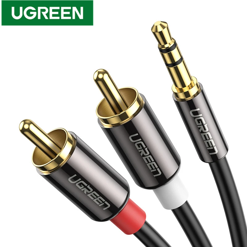 UGREEN 3,5 мм к 2RCA аудио дополнительный адаптер стерео 3,5 мм сплиттер кабель AUX RCA Y Шнур для смартфонов колонки планшеты HDTV MP3| |   | АлиЭкспресс