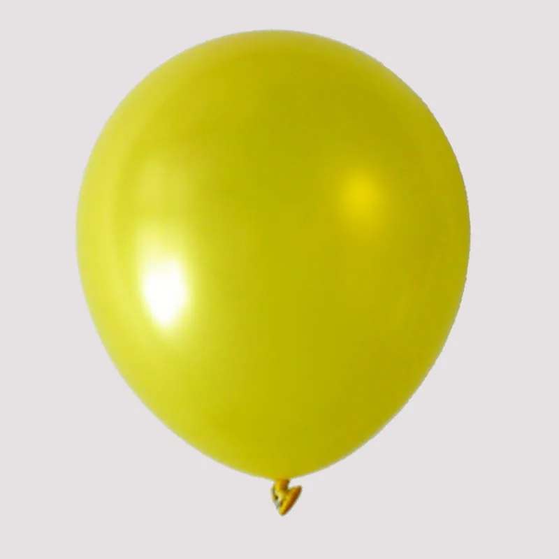 yellow 30 шт./лот, 3,2 г, 12 дюймов, жемчужные латексные шары золотого, серебряного, черного цвета, для дня рождения, свадьбы, вечеринки, декоративные воздушные гелиевые шары, подарки для детей - Цвет: yellow