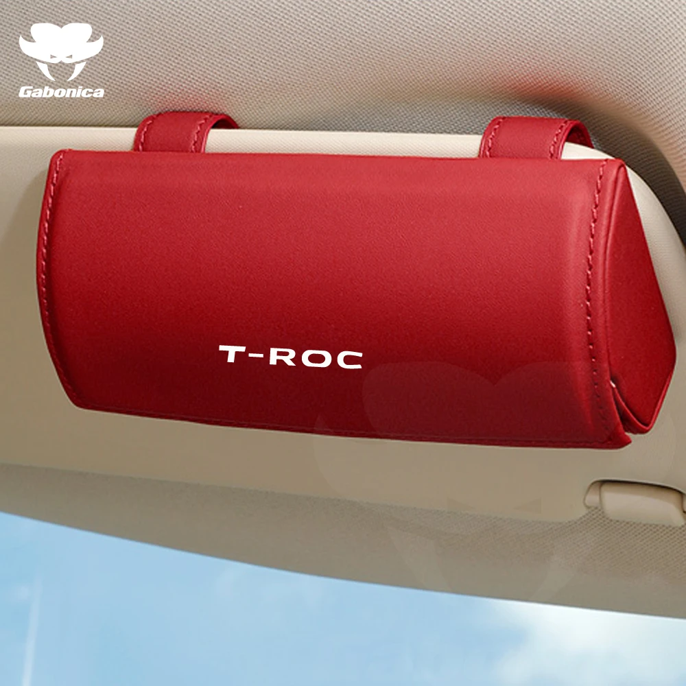 New Car Glasses Case Sun Visor Glasses Holder Sunglasses Storage Box