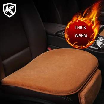 

Karcle Warm Car Seat Cover Universal Winter Plush Cushion Fur Material For Car Seat Protector Mat Car Interior Accessories