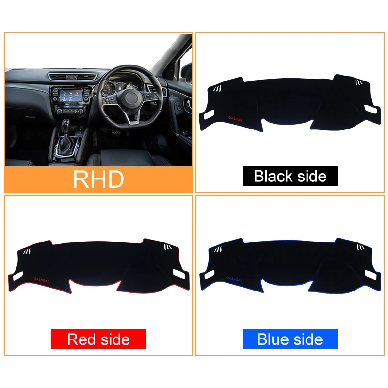 Tanie Dla Nissan Qashqai J11 x trail X trai T32 2014 2016 2017 2018 2019 pokrywa deski rozdzielczej samochodu Mat odcień podkładki Pad dywany akcesoria