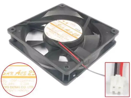 

Вентилятор для охлаждения сервера SANYO DENKI 109P1224M402 DC 24V 0.09A 120x120x25 мм