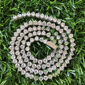 

4mm Men Hip Hop Charm Gold/Silver Color Jewelry Iced Out AAA Cubic Zirconia