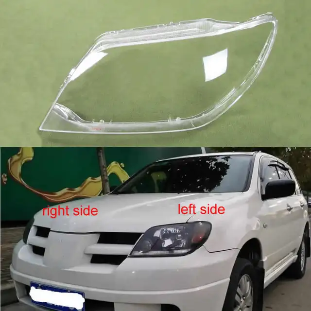 Piaobaige Auto-Scheinwerfer-Abdeckung Clear Lens Lampenschirm Shell für Mitsubishi Outlander 2007 2008 2009 Piaobaige Auto-Scheinwerfer-Abdeckung Clear Lens Lampenschirm Shell für Mitsubishi Outlander 2007 2008 2009