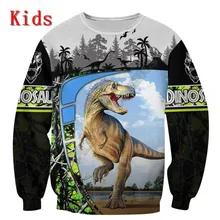 

Love Dinosaur Hoodies T-shirt 3D Printed Kids Sweatshirt Long Sleeve Boy For Girl Funny Animal Pullover 08