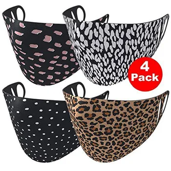 

4PCS Reusable Face Shield Cloth Face Shield Mouth Mask Washable Face Mask Windproof Face Mouth Mask Breathable mascarillas