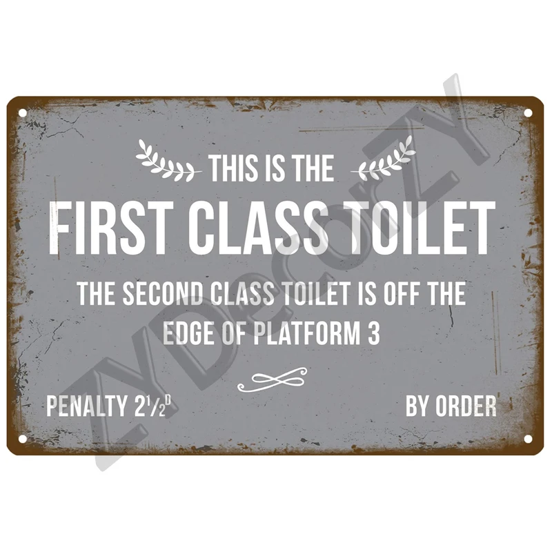 WC Toilet Tin Sign Poster Vintage Wall Posters Metal Sign Decorative Wall Plate Kitchen Plaque Metal Vintage Decor Accessories toilet door sign,metal wall art,metal wall signs,metal signs,toilet sign