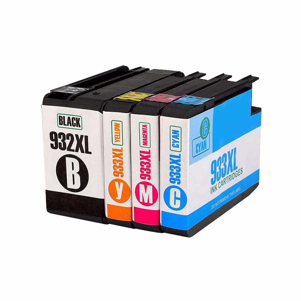 4 шт. HP932XL чернильный картридж для совместимый с Officejet 6100 6600 6700 7110 7610 7612