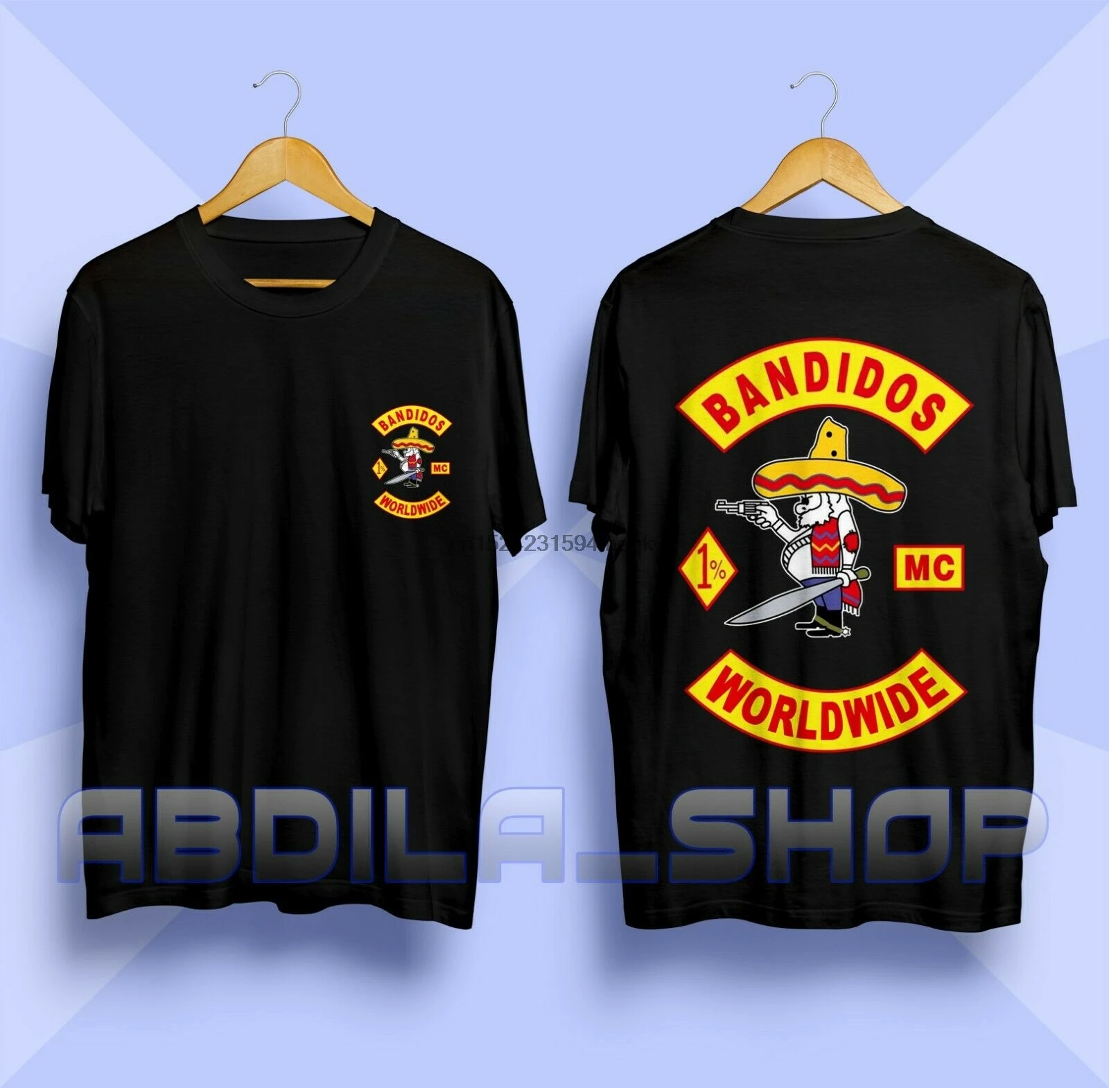 Bandidos MC World логотип мотоцикл клуб Футболка Размер S-3XL | Мужская одежда