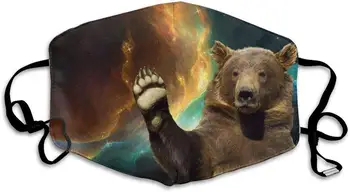 

Hello Bear Anti Dust Half Face Mouth Mask, Unisex Cotton Warm Fashion Adjustable Washable Mask