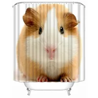 Musife Custom High Quality guinea pig Shower Curtain Waterproof Bathroom Polyester Fabric Bathroom Curtain 2