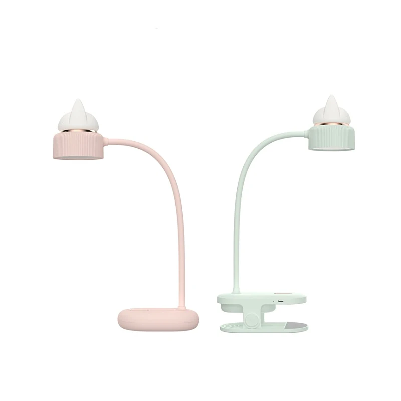 

Multifunctional Night light Creative Three-speed Dimming Cartoon Cat Clip Table Lamp Home Learning Eye Protection LED Table Lamp