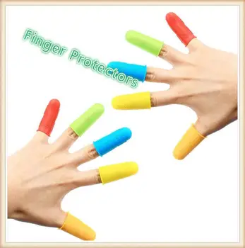 

Silicone Finger Protector Cutting Finger Sleeves Non-slip High Temperature Resistance Finger Cover Hand Protector Kitchen Gadget