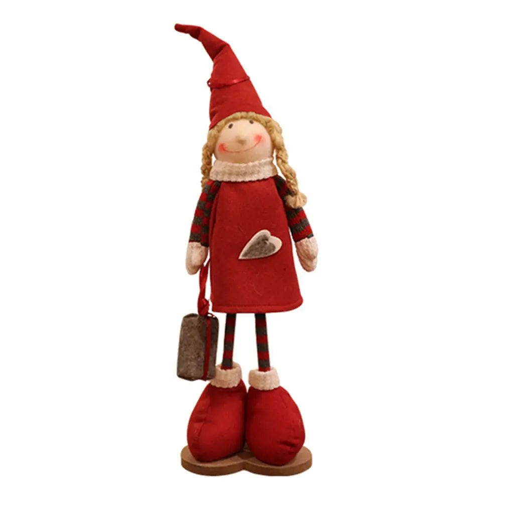 Christmas Elf Figurine Christmas Doll Santa Claus Elf Male And Female Doll Christmas Decoration Doll