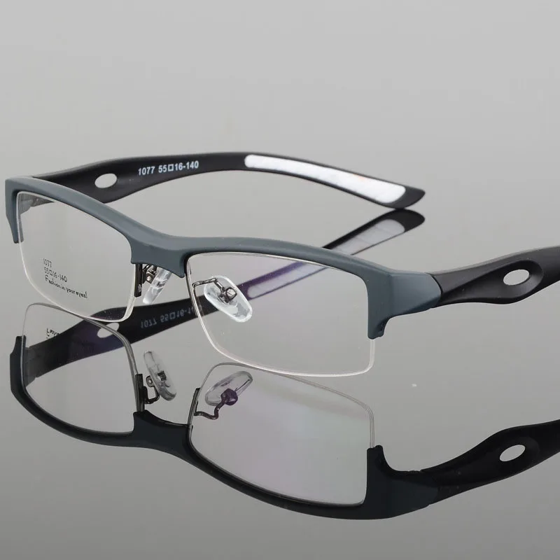 Новинка, мужские и женские спортивные очки TR90, оправа для очков, оправа для очков, легкие очки по рецепту, оправа для оптических очков, горячая Oculos - Цвет оправы: Gray