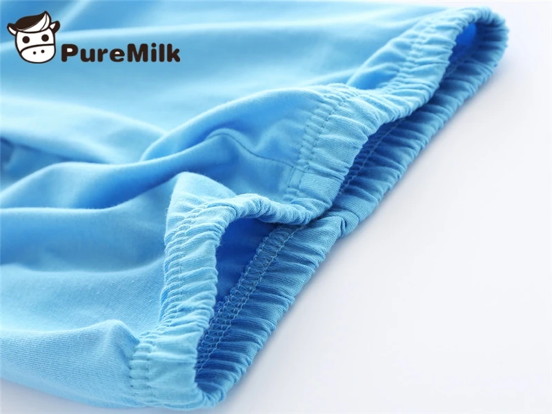 PureMilk Одежда для новорожденных мальчиков футболка с принтом лошади и синие штаны, комплект из 2 предметов, повседневная одежда комплект одежды для маленьких девочек