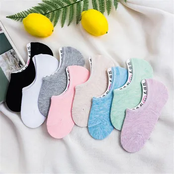

1Pair Woman Calcetines Invisible Boat Socks Women's Short Socks Female Ladies Shallow Mouth No Show Socks Slippers Summer Style