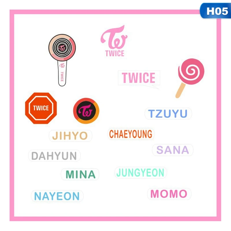 EXO TWICE BLACKPINK SEVENTEEN GOT7 TXT List ручная учетная запись Наклейка декоративная наклейка DIY Дневник наклейка
