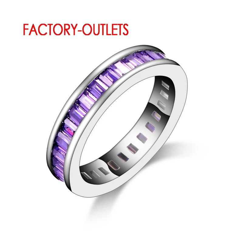 Anelli Di Moda Per Le Donne Di Marca Elegante Colorato Cz Crystal 925 Bijoux Anello Di Fidanzamento Anniversario