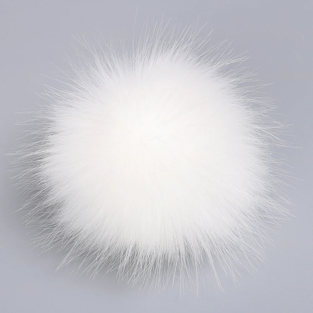 12cm Fake Fur Hair Fluffy Pompom Ball Pendant Hat Bag Shoes Fake Fur Hair Fluffy Pompom Ball Pendant Hat Bag DIY Accessories 5
