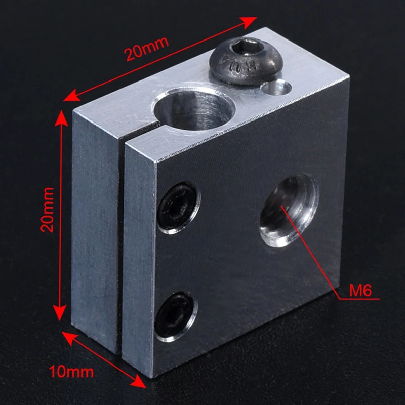 CR10 плакированный медный тепловой блок для Hotend Cr 10 Mk8 сопла BMG экструдер Ender3