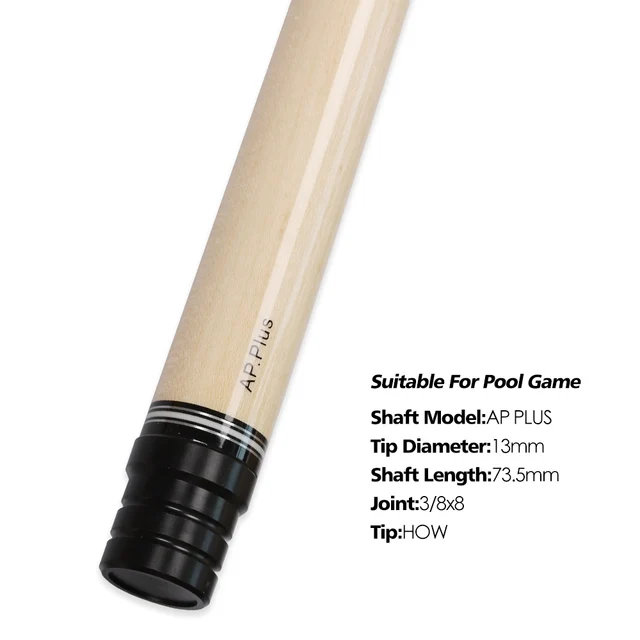 HOW Original AP PLUS Shaft Pool Cue Slow Teeth Joint Shaft 13mm
