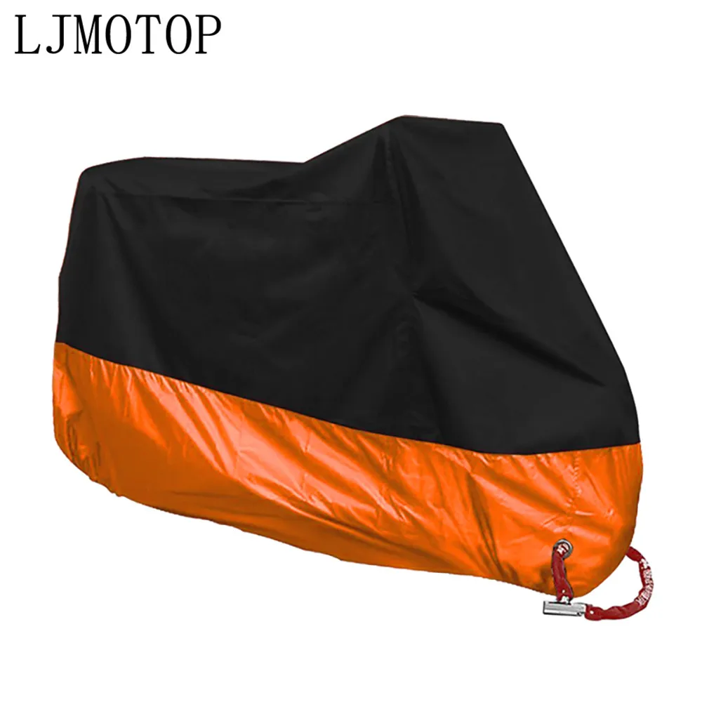 Для BMW C 600 650 Sport C 650 400 GT F 650 700 GS чехол для мотоцикла универсальный наружный УФ скутер водонепроницаемый дождевой пылезащитный чехол - Цвет: Orange