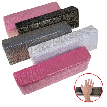 

5 Colors Nail Art Pillow Leather Nail Rest Nail Powder Nail Polish Holder Hand Cushion Handhalter Reposa Brazos Manicura