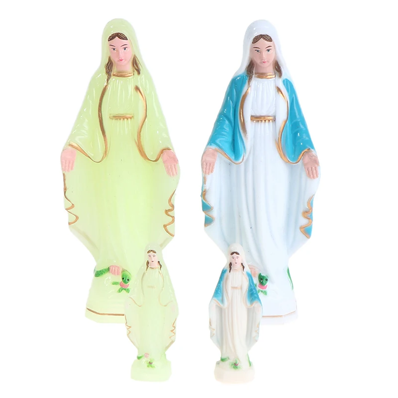 Statue De La Vierge Marie Lumineuse - Décor Religieux Qui Brille Dans Le Noir