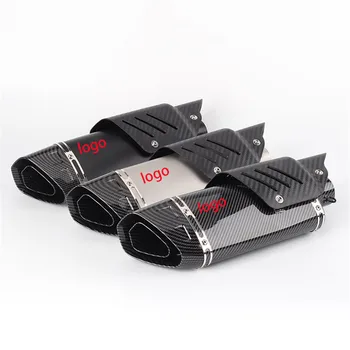 

51mm Universal Moto modified Motorcycle exhaust pipe muffler big four corner exhaust R6 ZX6R Z900 GSXR750 DUKE690