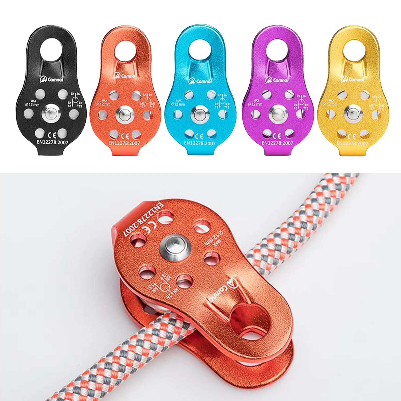 Outdoor climbing pulleys Single Fixed pulley Caving Exploration Tools Cross equipment | Спорт и развлечения