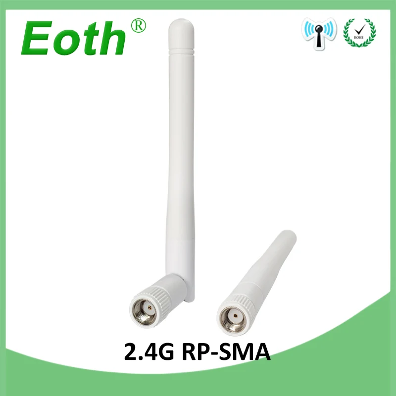 2.4g antenna 3dbi sma female wlan wifi 2.4ghz antene pbx iot module router tp link signal receiver antena high gain 2pcs