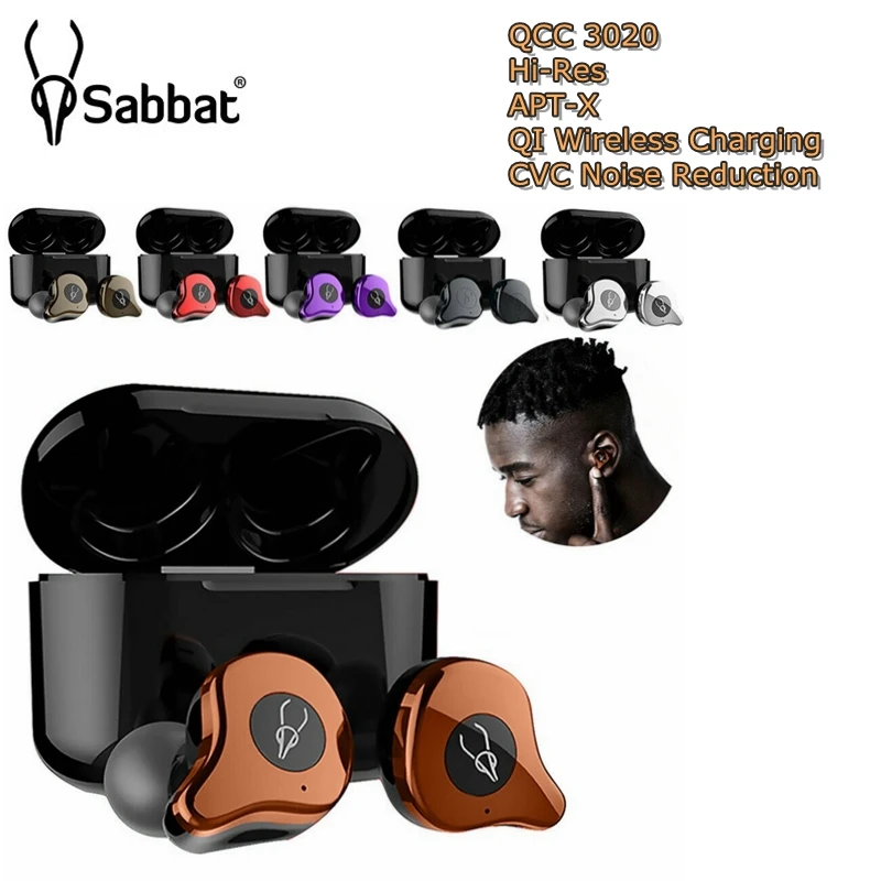 

Original Sabbat E12 Ultra QCC3020 TWS bluetooth Earphone Hi-Res HiFi Waterproof Headset Noise Reduction Earbud Wireless Charging