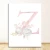 Flowers Wall Art Pictures For Girls Room Decoration Personalized Poster Baby Name Custom Canvas Painting Nursery Prints Pink 24