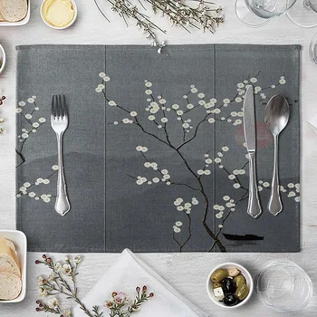 

Creative Leaf Placemat European Style Anti-slip Dining Table Cushion Kitchen Supplies Western-style Placemat Coasters