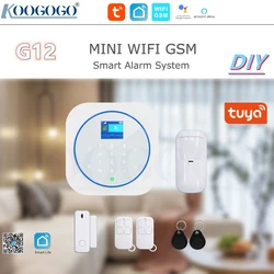 Tuya – système d'alarme domestique intelligent, wi fi, GSM, contrôle à distance avec application, clavier tactile sans fil 433MHz, détecteur de carte RFID, capteur de porte, DIY 