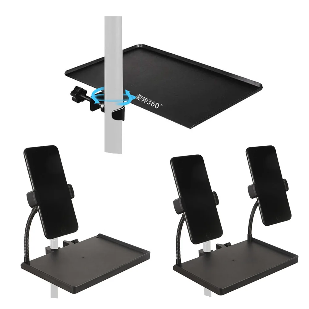 Live Microphone Stand Tray Sound Card Tray Shelf Stand Guitar Playing