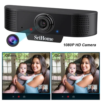

HD 1080p Web Autofocus Webcam Conference Video Calling Computer Camera веб камера с микрофоном Webcam With Adjustable Clip