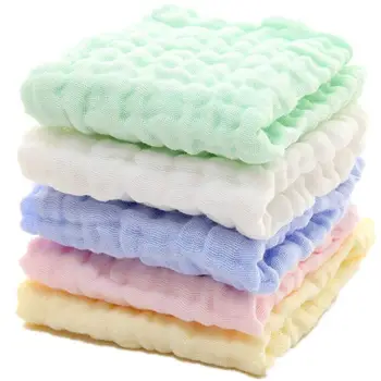 

6 layers of washed gauze square towel gauze cotton handkerchief 30x30 small towel washable wipes