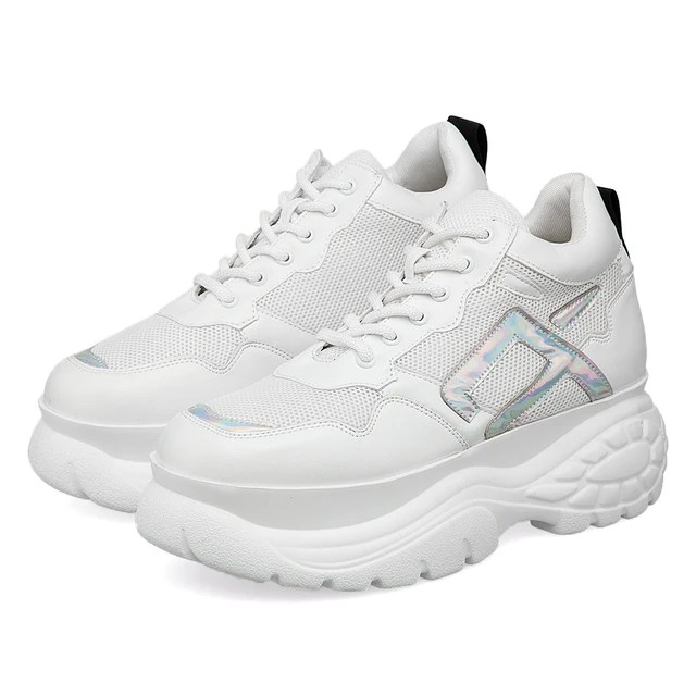 $US $25.80 2020 Brand Women Platform Sneakers Fashion White Chunky Ladies Sports Casual Shoes Tennis Female Me