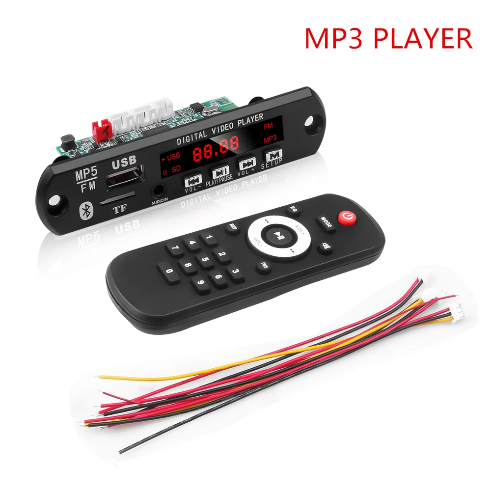 Новый MP5 детектор проигрывателя модуль Bluetooth декодеры Поддержка USB TF MP3 WAV без