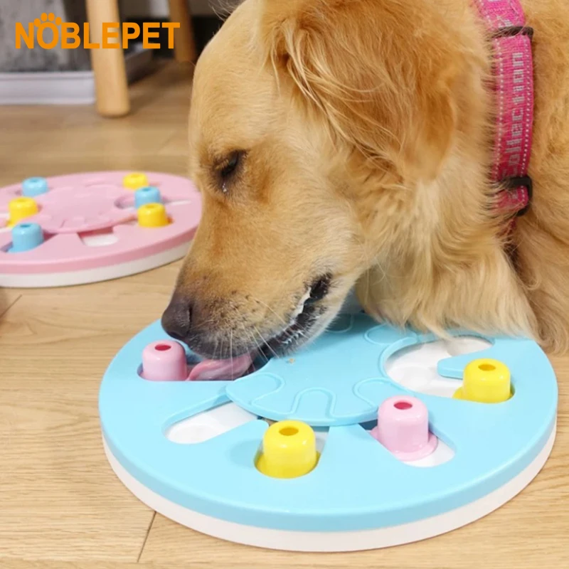 Npblepet Dog IQ PuzzleToys Pet Медленный диспенсер миска для кормления собака Интерактивная тренировочная игра Фидер для маленьких средних собак