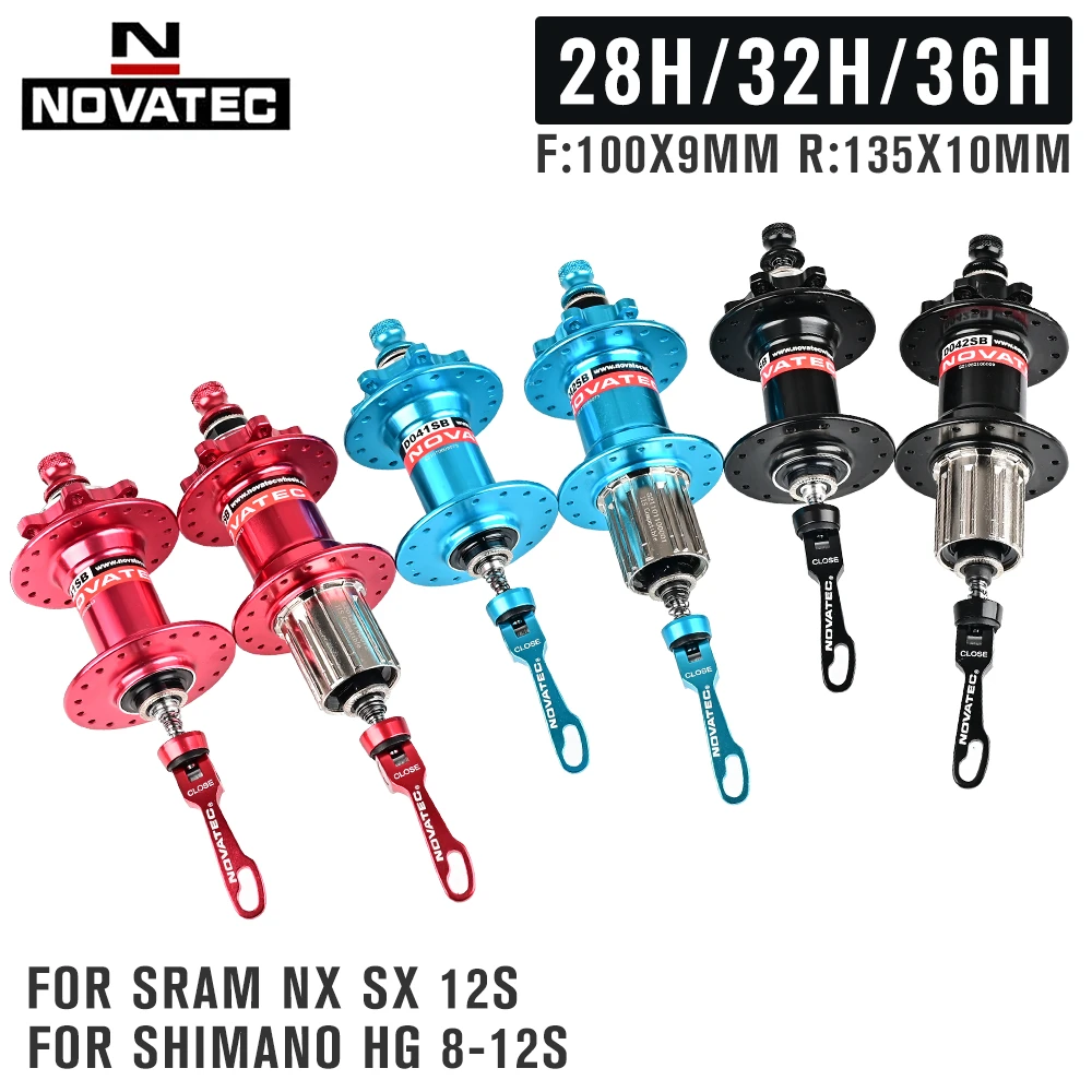 Novatec D041SB D042SB MTB Bike Hub Bicycle Mountain bearing Hubs Disc Brake Cassette Hub 28/32